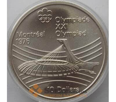 Монета Канада 10 долларов 1976 BU КМ113 Серебро Олимпийский стадион (J05.19) арт. 14834