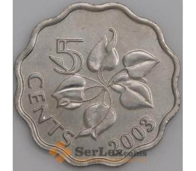 Свазиленд монета 5 центов 2008 КМ48 UNC арт. 45562