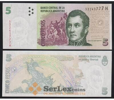 Аргентина 5 песо ND 2013 Р353с UNC арт. 51852