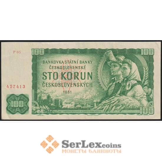 Чехословакия банкнота 100 крон 1961 Р91 AU арт. 48080