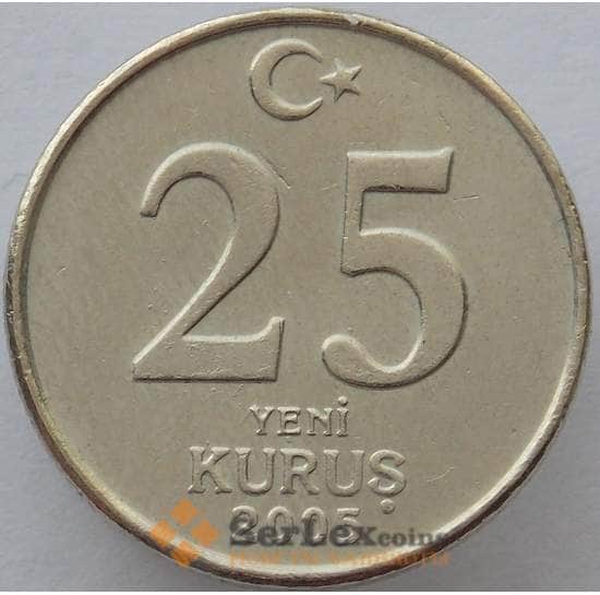 Турция 25 куруш 2005 КМ1167 AU (J05.19) арт. 15514
