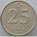 Монета Турция 25 куруш 2005 КМ1167 AU (J05.19) арт. 15514