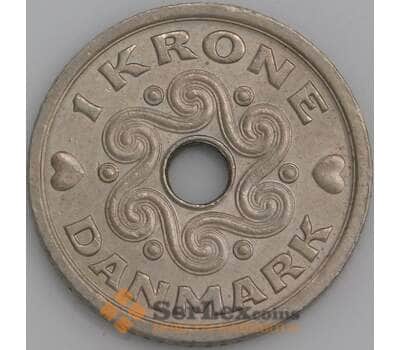 Дания монета 1 крона 2000 КМ873 aUNC арт. 45281