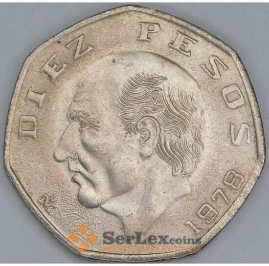 Мексика 10 песо 1978 КМ477.2 aUNC арт. 56364
