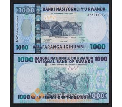 Руанда 1000 франков 2004 Р31 UNC серия АА арт. 55405