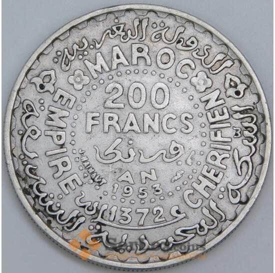 Марокко 200 франков 1953 Y53 VF арт. 57291