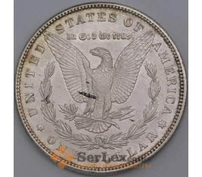 США монета 1 доллар 1887 КМ110 XF царапка арт. 43765