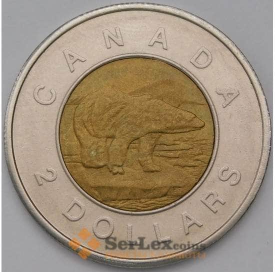 Канада 2 доллара 2002 AU 50 лет Правления 1952-2002 арт. 38371