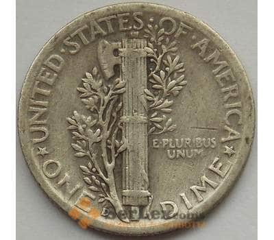 Монета США дайм 10 центов 1940 D КМ140 VF+ арт. 12789