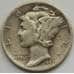 Монета США дайм 10 центов 1940 D КМ140 VF+ арт. 12789
