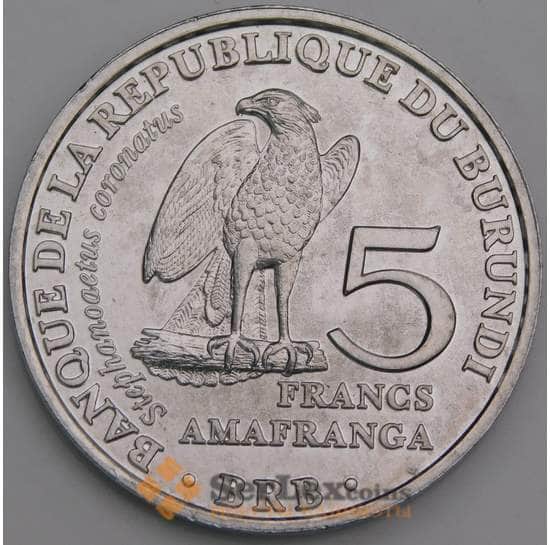 Бурунди 5 франков 2014  КМ25 UNC арт. 46382