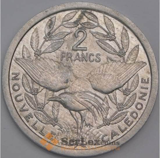 Новая Каледония монета 2 франка 1997 КМ14 AU арт. 43236
