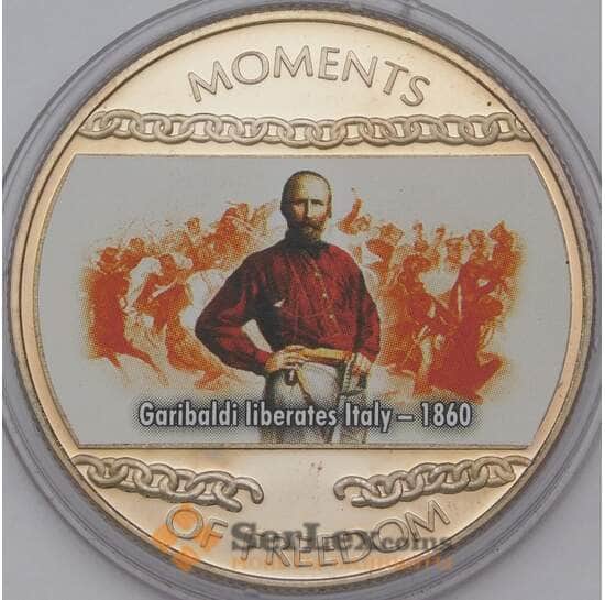 Либерия 10 долларов 2004 Гарибальди Объединение Италии арт. 31444