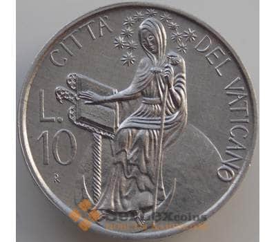 Монета Ватикан 10 лир 1986 КМ192 UNC арт. 11346
