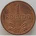 Монета Португалия 1 эскудо 1976 КМ592 AU (J05.19) арт. 16630