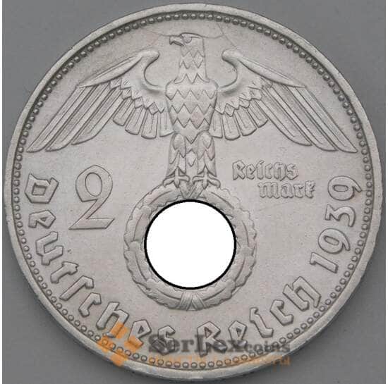 Германия 2 марки 1939 D КМ93 XF арт. 22203