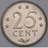 Нидерландские Антиллы монета 25 центов 1970 КМ11 UNC арт. 44763