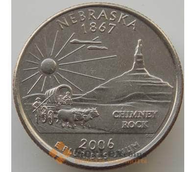 Монета США 25 центов 2006 D aUNC Небраска арт. 11556