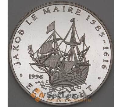 Монета Самоа 10 тала 1996 Proof Серебро Корабль (ОС) арт. 21486