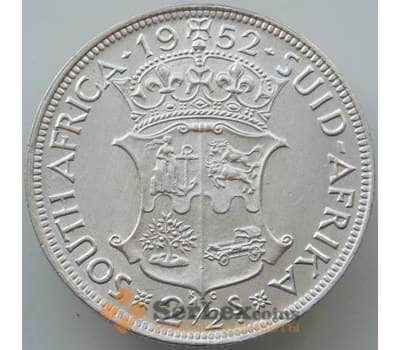 Монета Южная Африка ЮАР 2 1/2 шиллинга 1952 КМ39.2 aUNC Серебро арт. 14658