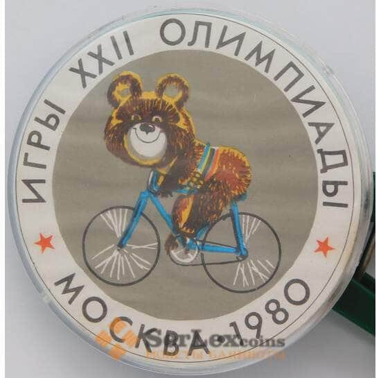 Значок Олимпийские игры XXII Мишка Велоспорт арт. 37744