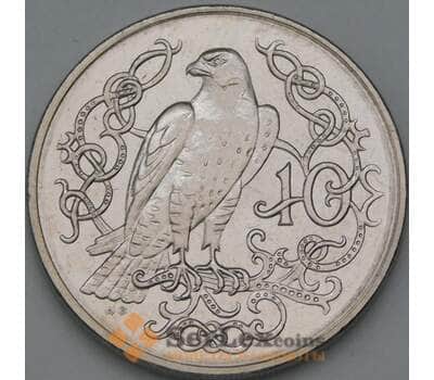 Монета Мэн остров 10 пенсов 1980 КМ62 UNC арт. 38585