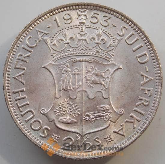 Южная Африка ЮАР 2 1/2 шиллинга 1953 КМ51 BU Серебро арт. 14567