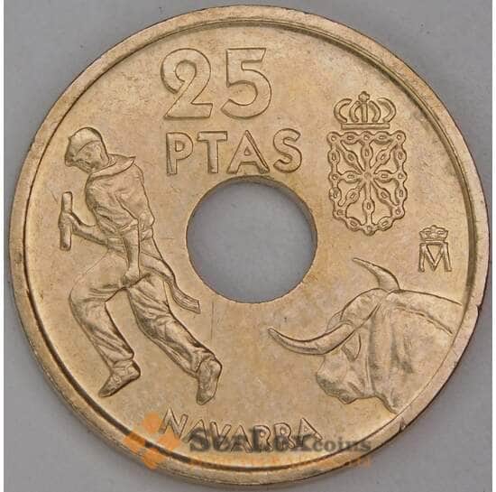 Испания 25 песет 1999 КМ1007 UNC Наварра арт. 54531