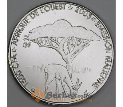 Мали 1500 франков 2003 UC200 UNC арт. 55133