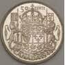 Канада 50 центов 1946 КМ36 aUNC Серебро (n17.19) арт. 21672