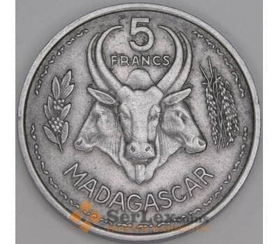 Мадагаскар 5 франков 1953 КМ5 XF арт. 53270