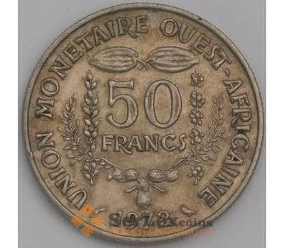 Монета Западная Африка 50 франков 1972 КМ6 VF арт. 38827