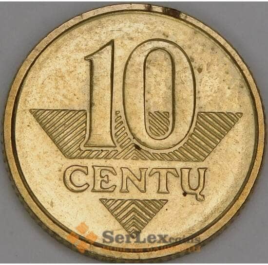 Литва 10 центов 2007 КМ106 aUNC арт. 53326