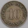 Германия 10 пфеннингов 1874 G КМ4 XF арт. 38947