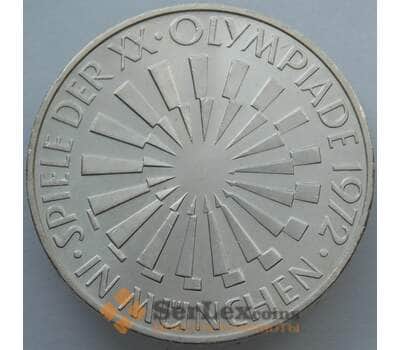 Монета Германия 10 марок 1972 D КМ134 BU Серебро Эмблема (J05.19) арт. 14977