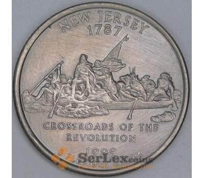 США 25 центов 1999 P КМ295 VF Нью-Джерси арт. 54947