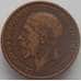 Монета Великобритания 1 пенни 1927 КМ826 VF (J05.19) арт. 16244