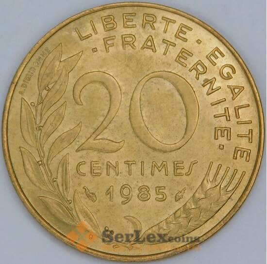 Франция 20 сантимов 1962-2001 КМ930 UNC арт. 57376 Франция 20 сантимов 1962-2001 КМ930 UNC арт. 57376