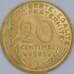 Франция 20 сантимов 1962-2001 КМ930 UNC  арт. 57376