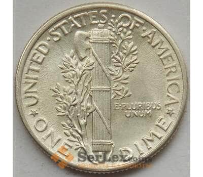Монета США дайм 10 центов 1943 КМ140 UNC арт. 12796