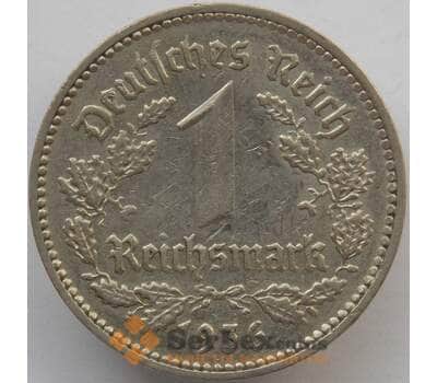 Монета Германия 1 марка (рейхсмарка) 1936 А КМ78 XF (J05.19) арт. 14805