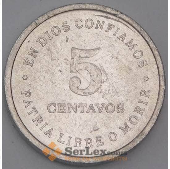Никарагуа монета 5 сентаво 1987 КМ55 UNC арт. 44816