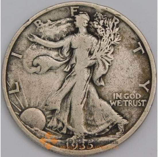 США 1/2 доллара 1935 КМ142 VF- арт. 40305