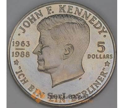 Ниуэ 5 долларов 1988 КМ17 BU Джон Кеннеди арт. 54123