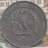Франция 10 сантимов 1855 ВВ КМ771 XF арт. 38906