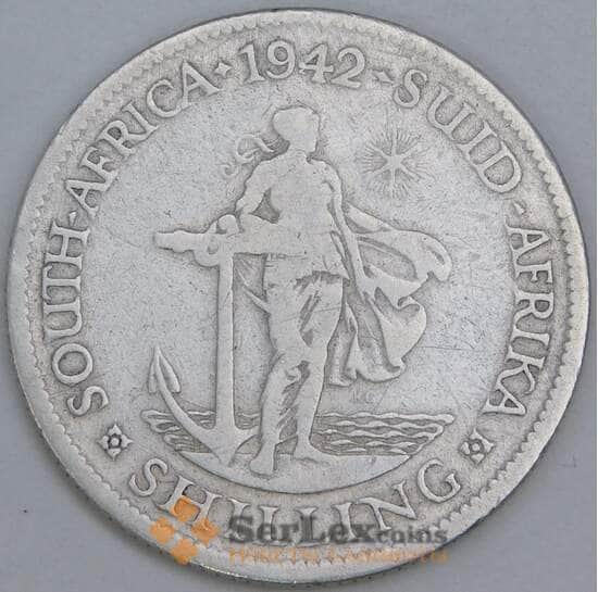 Южная Африка ЮАР 1 шиллинг 1942 КМ28 VG арт. 57084 Южная Африка ЮАР 1 шиллинг 1942 КМ28 VG арт. 57084