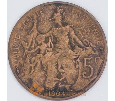 Франция 5 сантимов 1904 КМ842 VF арт. 57408