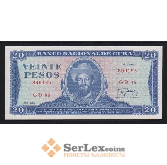 Куба 20 песо 1989 Р105d UNC арт. 54697 Куба 20 песо 1989 Р105d UNC арт. 54697