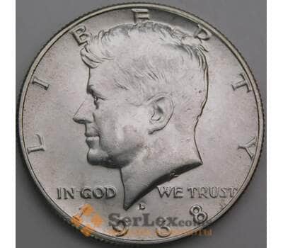 Монета США 1/2 доллара 1968 D KM202а UNC Кеннеди арт. 39866