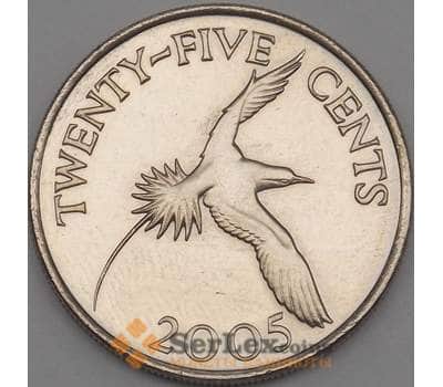 Монета Бермуды 25 центов 2005 КМ110 UNC арт. 18818